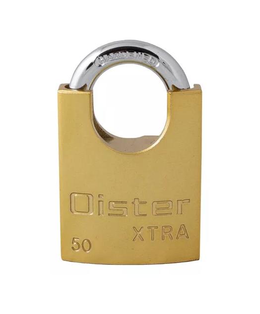CANDADO OISTER XTRA CON HOMBRO 50MM COLOR AMARILLO - 1