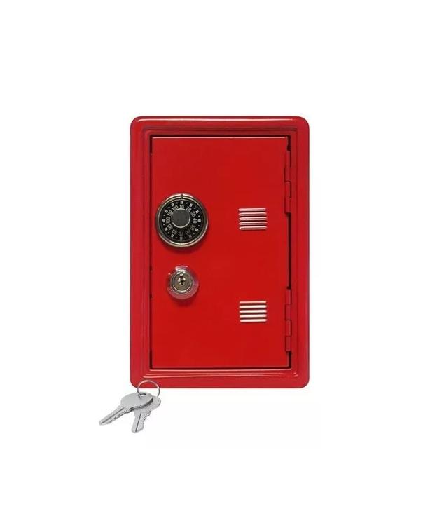 CAJA FUERTE METÁLICA PEQUEÑA CON LLAVE PARA DINERO 18 X12... - 1