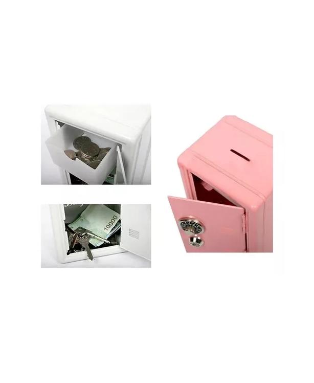 CAJA FUERTE METÁLICA PEQUEÑA CON LLAVE PARA DINERO 18 X12... - 4