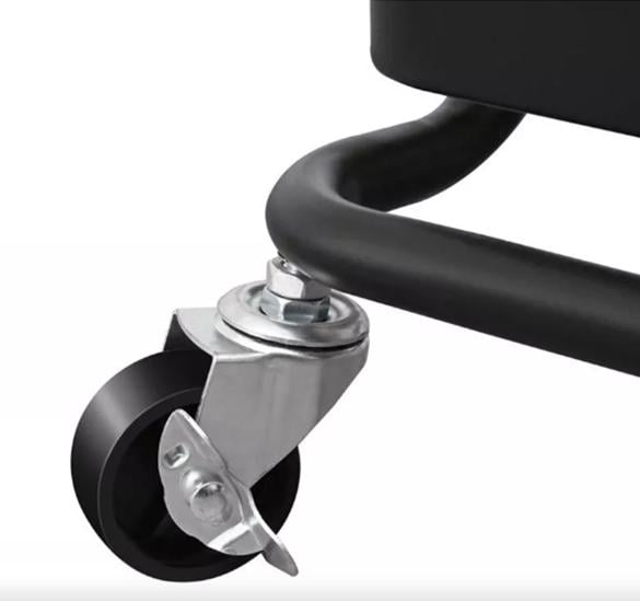 CARRITO ORGANIZADOR MULTIUSO CON RUEDAS ACERO CASATUA NEGRO - 3