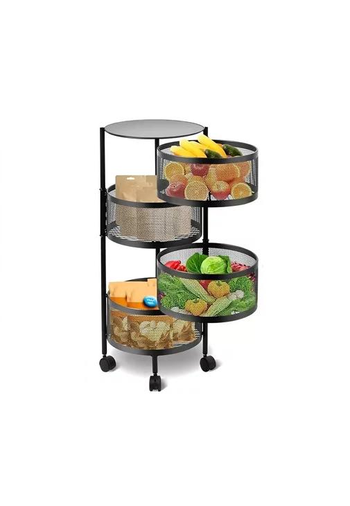 CARRO ORGANIZADOR RUEDAS VERDURAS 4 NIVELES - 2