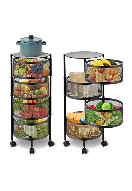 CARRO ORGANIZADOR RUEDAS VERDURAS 4 NIVELES - 3