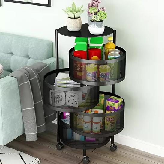 CARRO ORGANIZADOR RUEDAS VERDURAS 4 NIVELES - 5