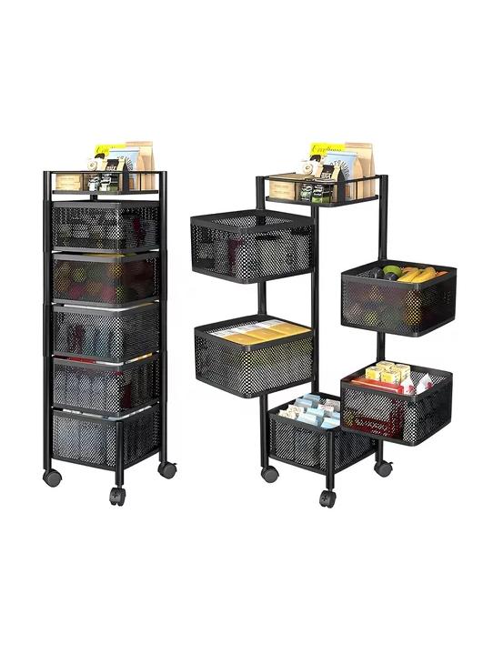 CARRO ORGANIZADOR RUEDAS VERDURAS 5 NIVELES - 3