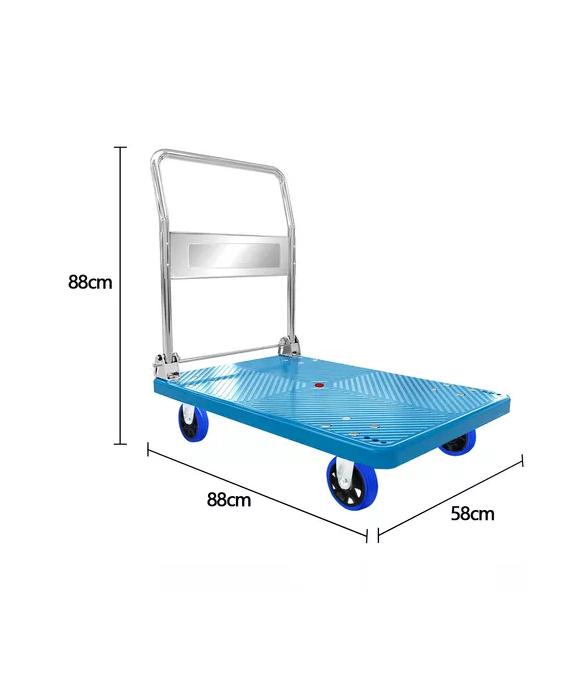 CARRO DE CARGA YEGUA PLEGABLE 300 KG COLOR CELESTE - 2