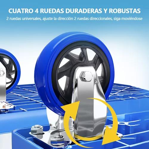 CARRO DE CARGA YEGUA PLEGABLE 300 KG COLOR CELESTE - 5