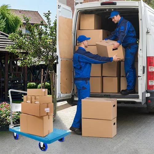 CARRO DE CARGA YEGUA PLEGABLE 300 KG COLOR CELESTE - 6