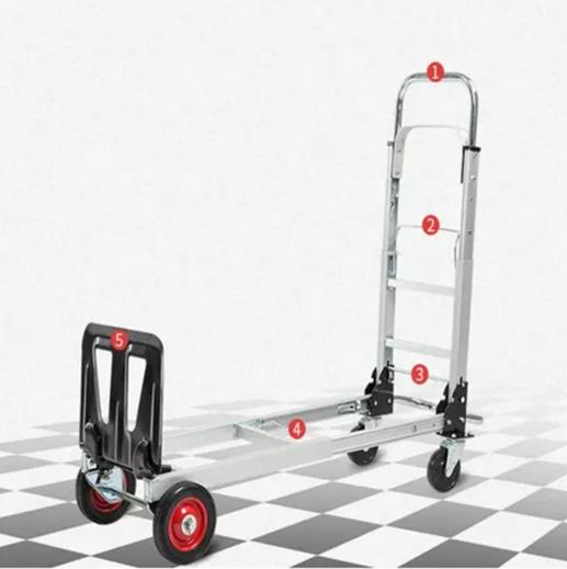 CARRO DE CARGA PLEGABLE TIPO YEGUA 160 K GRIS - 3