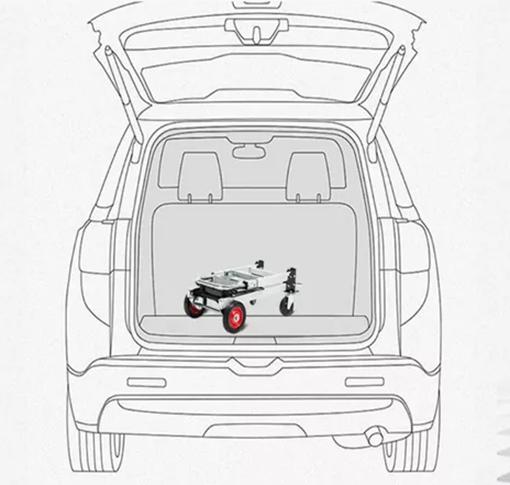 CARRO DE CARGA PLEGABLE TIPO YEGUA 160 K GRIS - 4