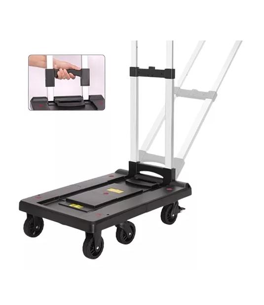 CARRO DE CARGA PLAGABLE TIPO PLATAFORMA 300 K NEGRO - 4
