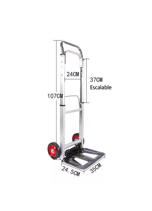 CARRO YEGUA PLEGABLE ALUMINIO 80SP 100KG GRIS - 4
