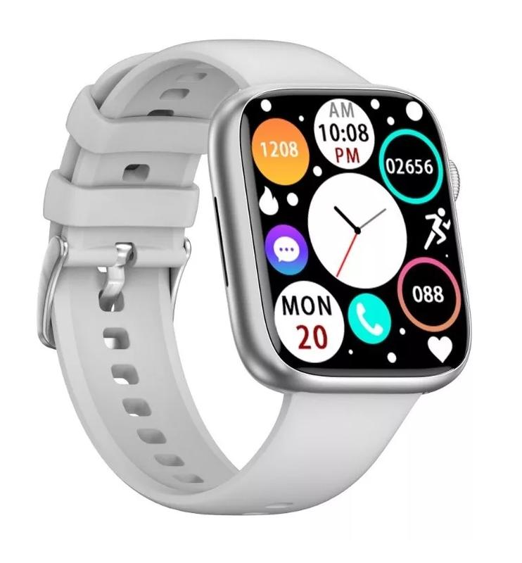 SMARTWATCH RELOJ INTELIGENTE BLUETOOTH LLAMADAS PLATEADO - 2