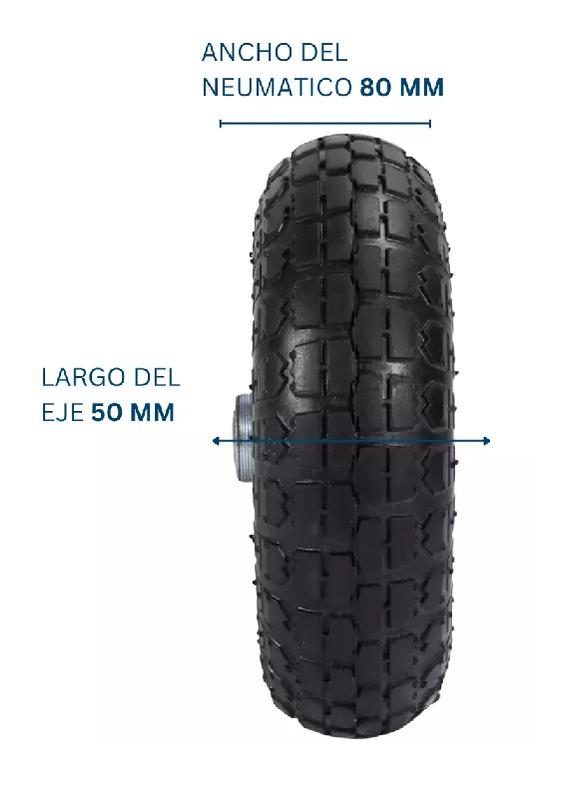 RUEDA INFLABLE PARA CARRO, YEGUA 10 PULGADAS COLOR NEGRO - 5