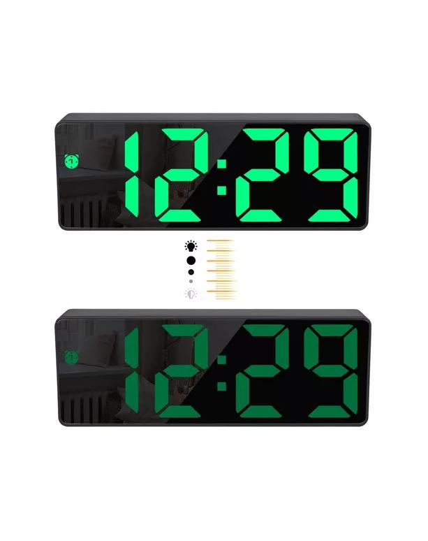 RELOJ DESPERTADOR DIGITAL LED ESCRITORIO RELOJ ALARMA MES... - 3