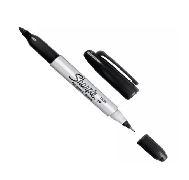 MARCADOR PERMANENTE SHARPIE DOBLE PUNTA NEGRO - 3