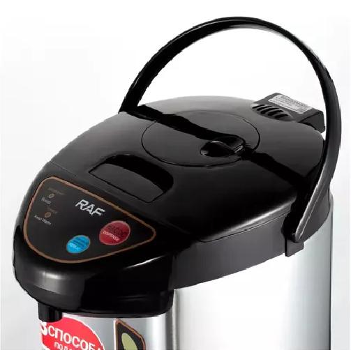 TERMO HERVIDOR ELÉCTRICO DISPENSADOR GRAN CAPACIDAD 6.8L, COLOR PLATEADO - 6