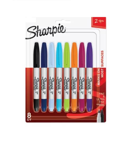 SET 8 MARCADORES SHARPIE DOBLE PUNTA MULTICOLOR - 4