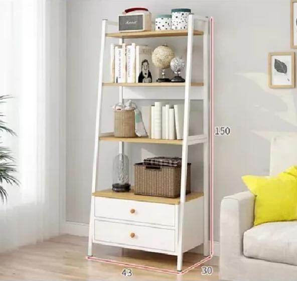 ESTANTE LIVING 4 NIVELES CON CAJONES ORGANIZADOR 150X43X30CM - 2