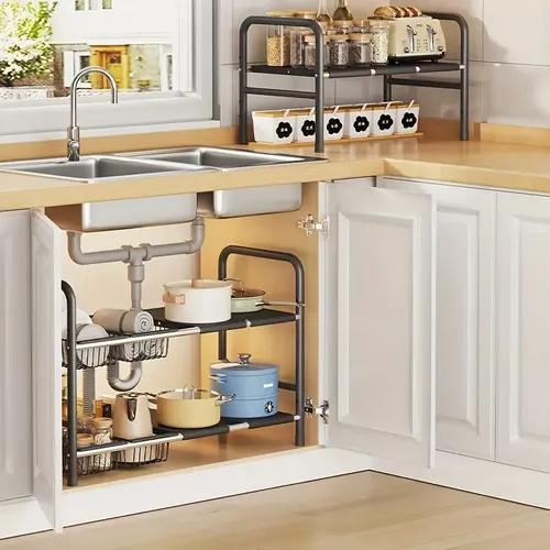 RACK COCINA BAJO FREGADERO ORGANIZADOR MODULAR ARMABLE - 3