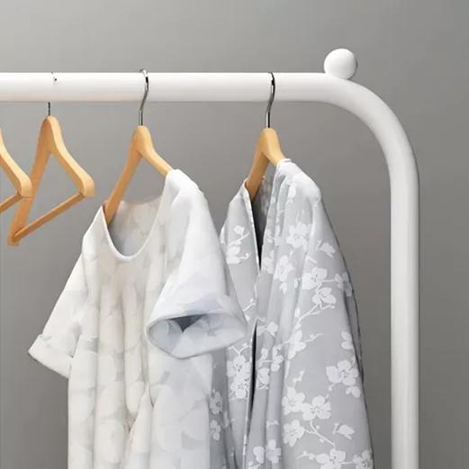 PERCHERO ORGANIZADOR ROPA DOBLE BLANCO METAL - 3