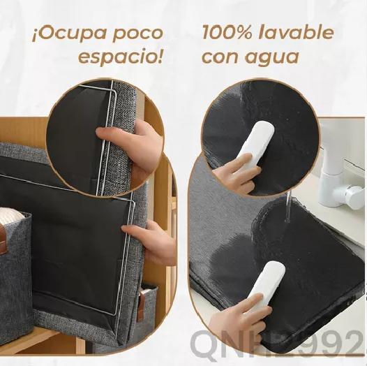 6 BOLSAS ORGANIZADOR ROPA CAJA PLEGABLE ASA ALMACENAMIENTO - 6