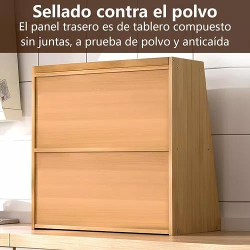 ORGANIZADOR MENAJE COCINA BAMBÚ MULTIUSO 3 NIVELES - 4