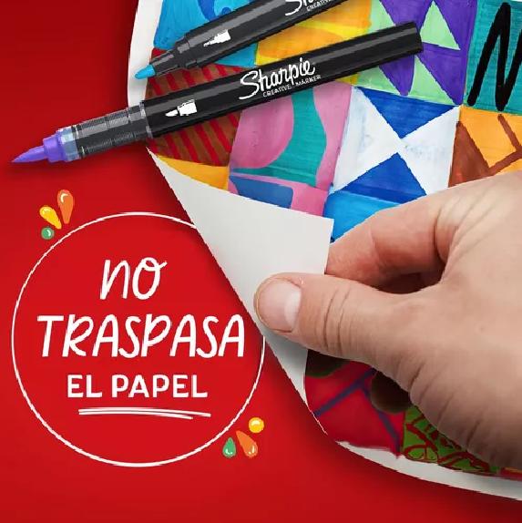 2 MARCADORES SHARPIE ACRILICOS PUNTA BALA MULTICOLOR - 6
