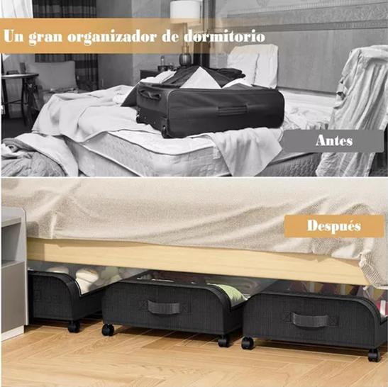 PACK 2 ORGANIZADOR ROPA DEBAJO CAMA - 3