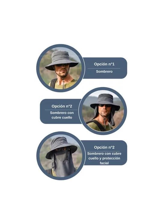 SOMBRERO BOONIE LEGIONARIO PROTECCIÓN SOLAR AZUL MARINO - 3