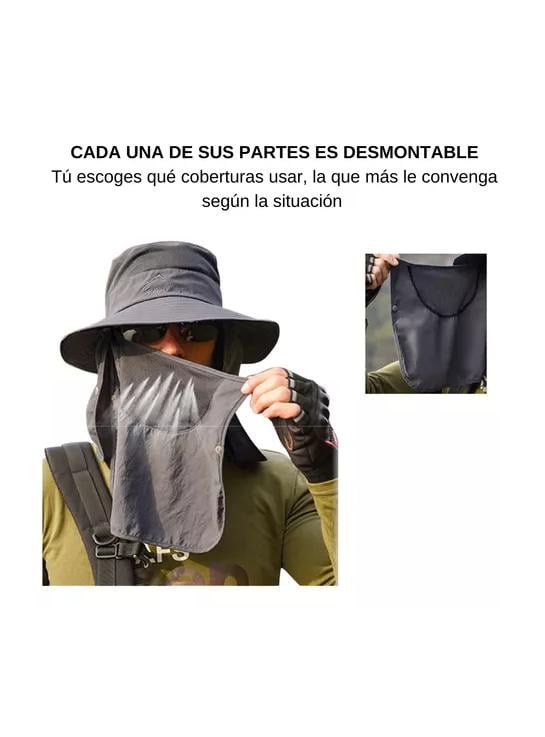 SOMBRERO BOONIE LEGIONARIO PROTECCIÓN SOLAR AZUL MARINO - 5