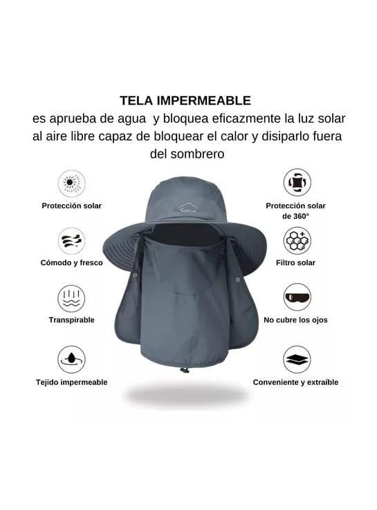 SOMBRERO BOONIE LEGIONARIO PROTECCIÓN SOLAR AZUL MARINO - 6