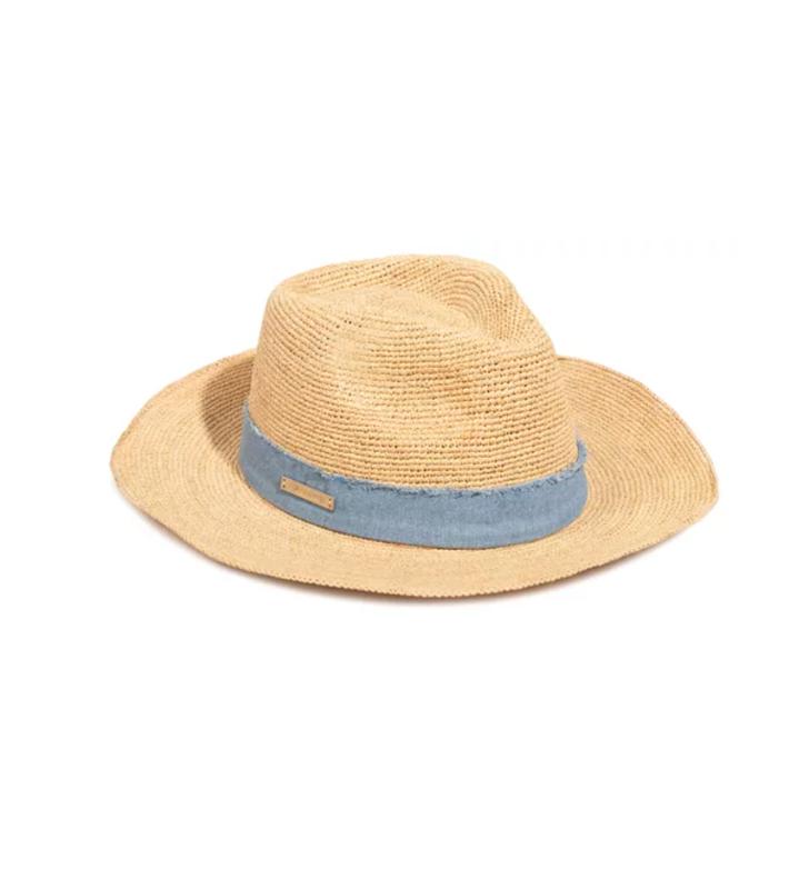 SOMBRERO DE PLAYA PORTOFINO DRYHOOD CÓMODO Y ELEGANTE CAFÉ - 1