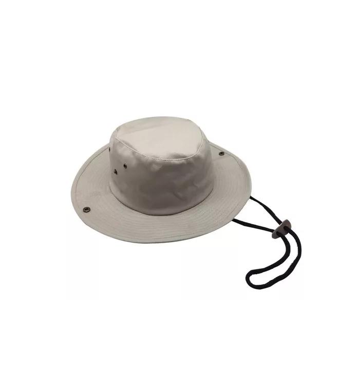 SOMBRERO GORRO ALA ANCHA TIPO AUSTRALIANO ALGODÓN UV+50 BEIGE - 3