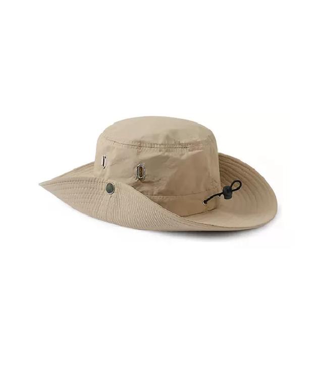 SOMBRERO PESCADOR TREKKING CORDON AJUSTABLE IMPERMEABLE BEIGE - 1
