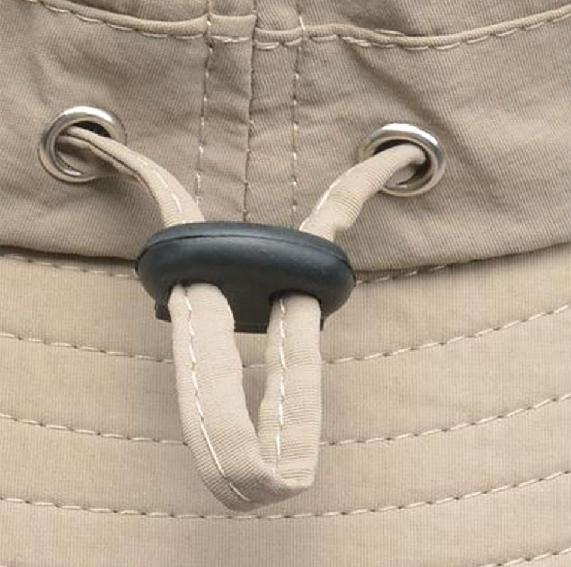 SOMBRERO PESCADOR TREKKING CORDON AJUSTABLE IMPERMEABLE BEIGE - 3