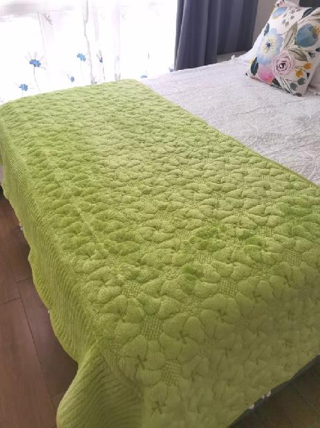 PIECERA POLAR TELA REVERSIBLE 95X210 CM COLOR VERDE PISTACHO - 2