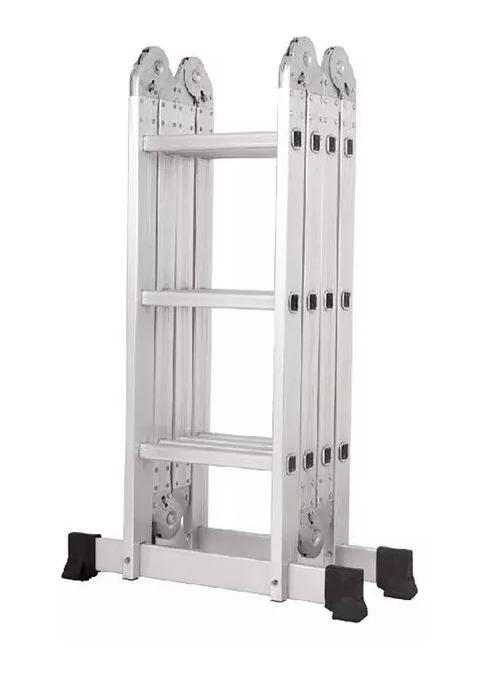 ESCALERA MULTIFUNCIONAL 12 PELDAÑOS 4X3 COLOR METAL - 3