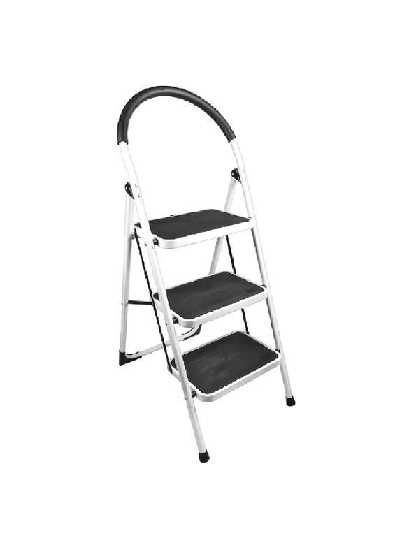 ESCALERA PLEGABLE ANTIDESLIZANTES COLOR BLANCO - 1