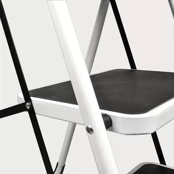 ESCALERA PLEGABLE ANTIDESLIZANTES COLOR BLANCO - 2