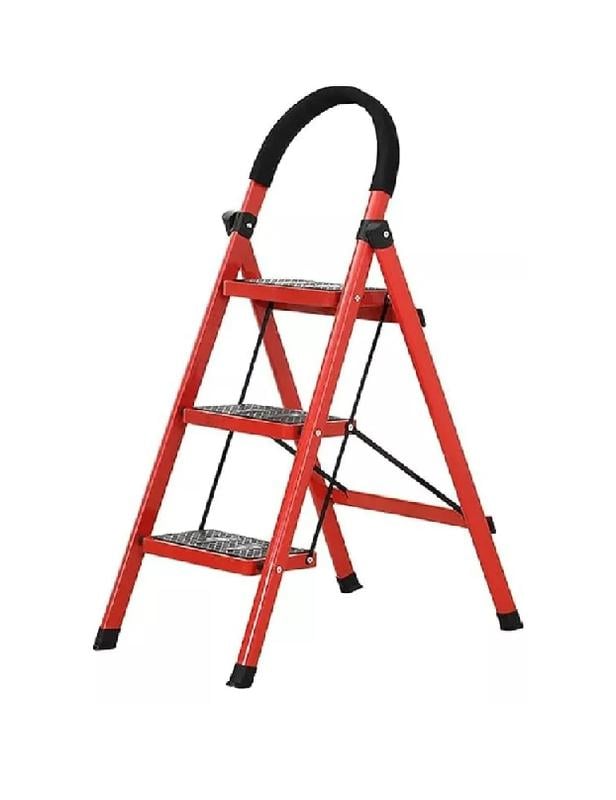 ESCALERA ANTIDESLIZANTE PLEGABLE ROJA - 1