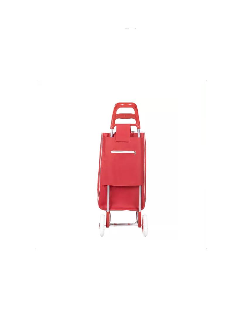 CARRITO DE COMPRAS PLEGABLE 30 KG COLOR ROJO - 2
