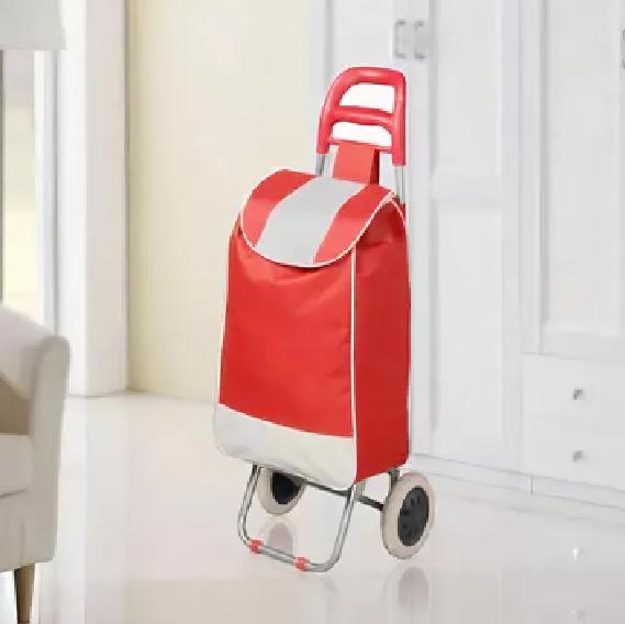 CARRITO DE COMPRAS PLEGABLE 30 KG COLOR ROJO - 6