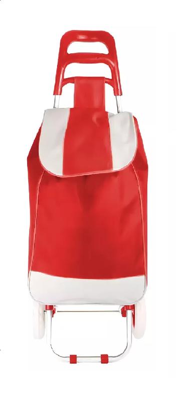 CARRITO DE COMPRAS PLEGABLE 30 KG COLOR ROJO - 7