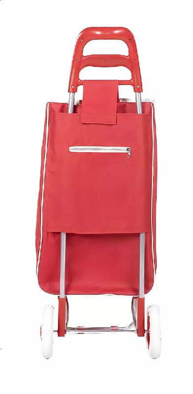 CARRITO DE COMPRAS PLEGABLE 30 KG COLOR ROJO - 8