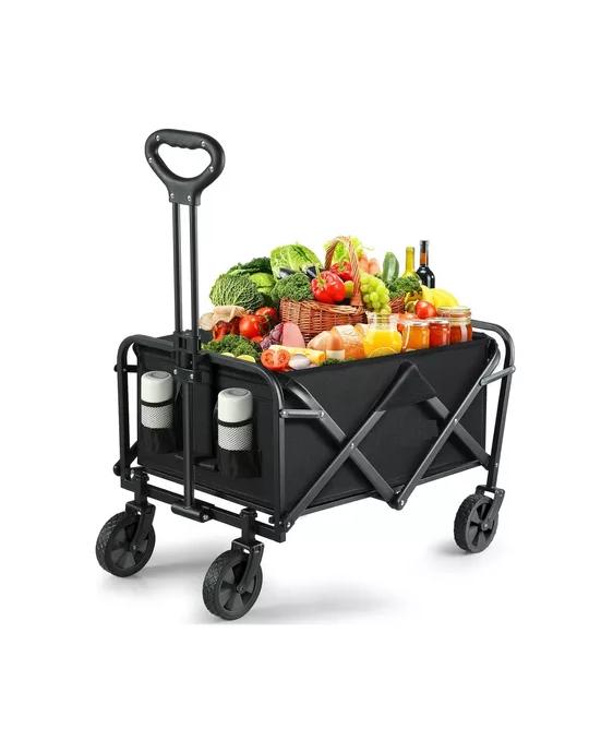 CARRO DE MANO GENÉRICO PARA CAMPING Y AIRE LIBRE COLOR NEGRO - 2