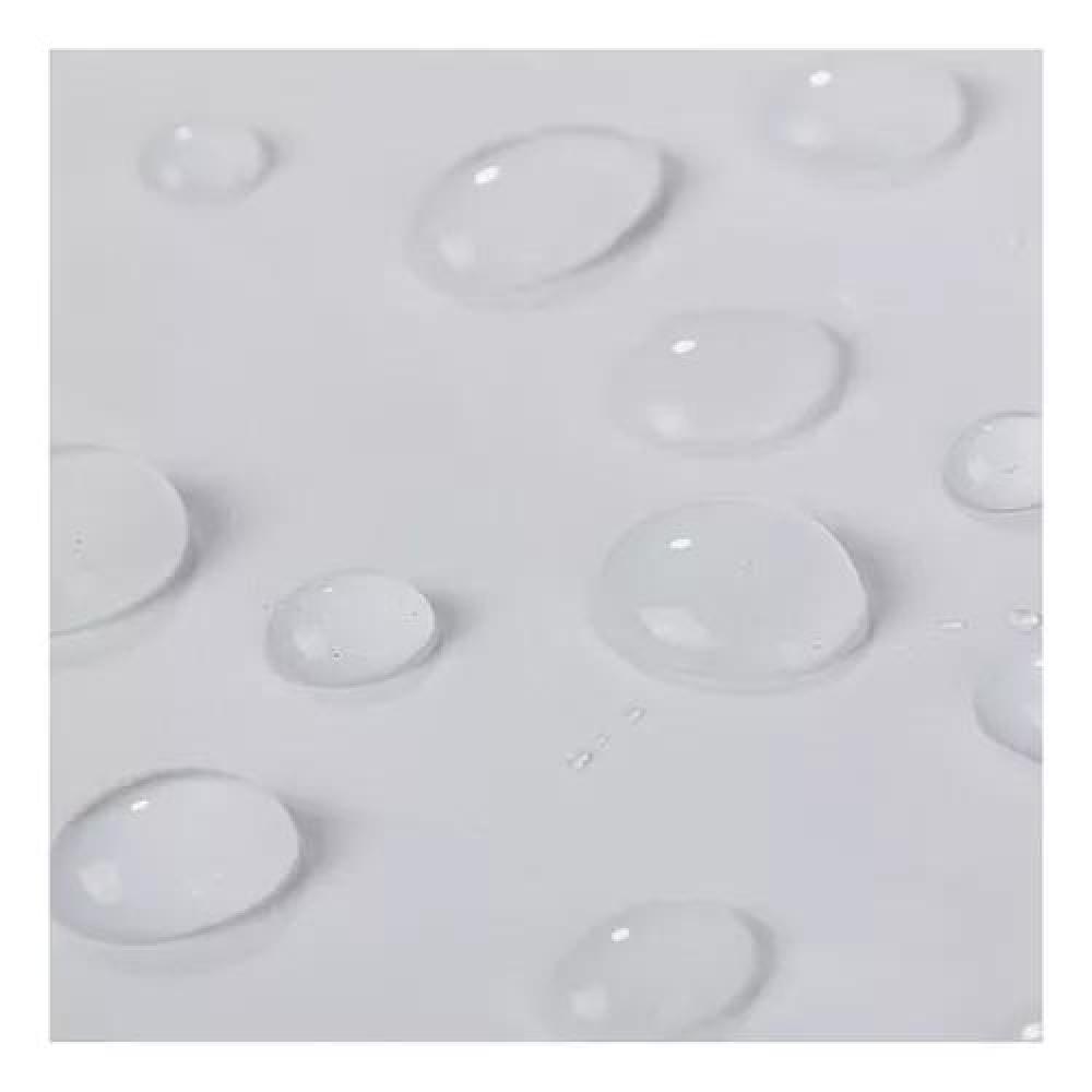 FORRO PARA CORTINA DE BAÑO, TRANSPARENTE, CON IMÁN, 178 X 180 CM, COLOR BLANCO - 3