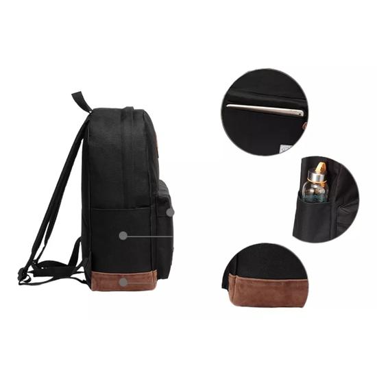 MOCHILA URBANA ESCOLAR BOLSO A LA MODA CARIBE 28L GRIS - 3