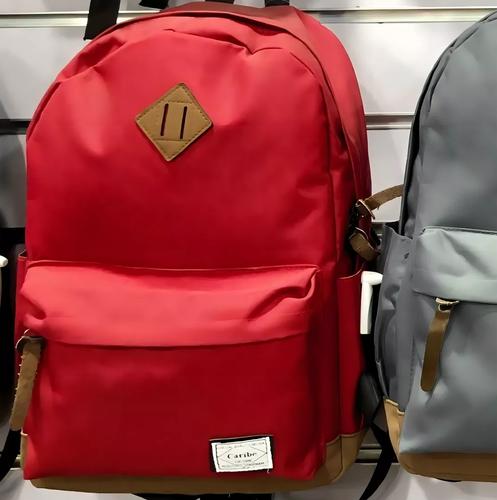 MOCHILA URBANA ESCOLAR BOLSO A LA MODA CARIBE 28L ROJO - 3