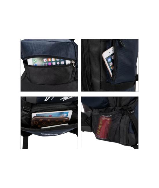 MOCHILA 90L PARA CAMPING COLOR NEGRO - 4