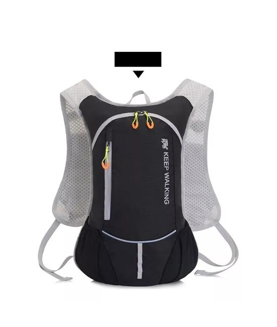 MOCHILA ULTRALIGERA OUTDOOR TREKKING RUNNING + BOLSA AGUA NEGRO - 1